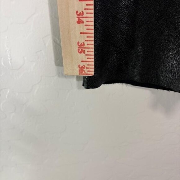 Commando Pants Womens Medium Black Faux Leather Flare Leggings Pull On - Picture 7 of 8